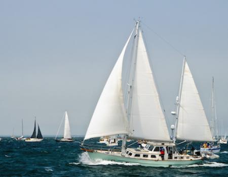 sailboats off nantucket