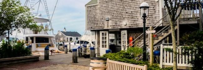 Downtown Nantucket in the spring