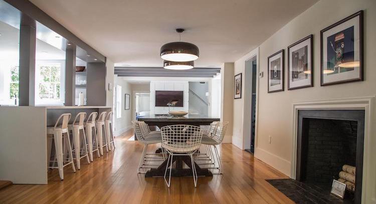 dining room at 26 pleasant street in nantucket