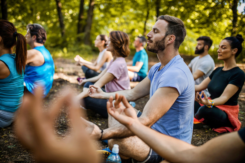 yoga outdoors